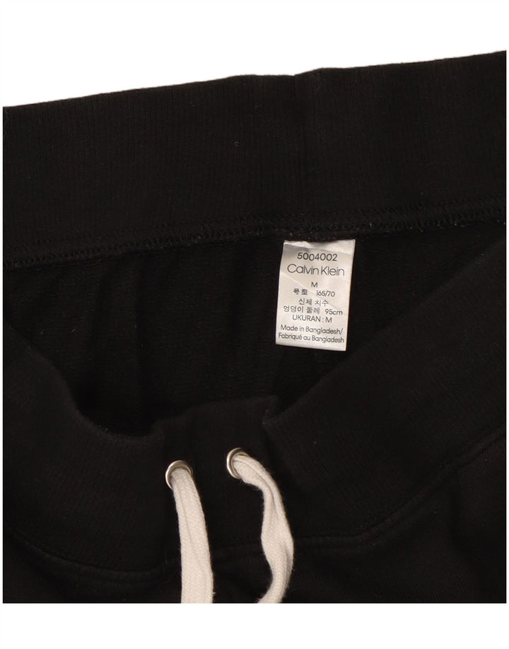CALVIN KLEIN Womens Graphic Tracksuit Trousers Joggers Medium  Black