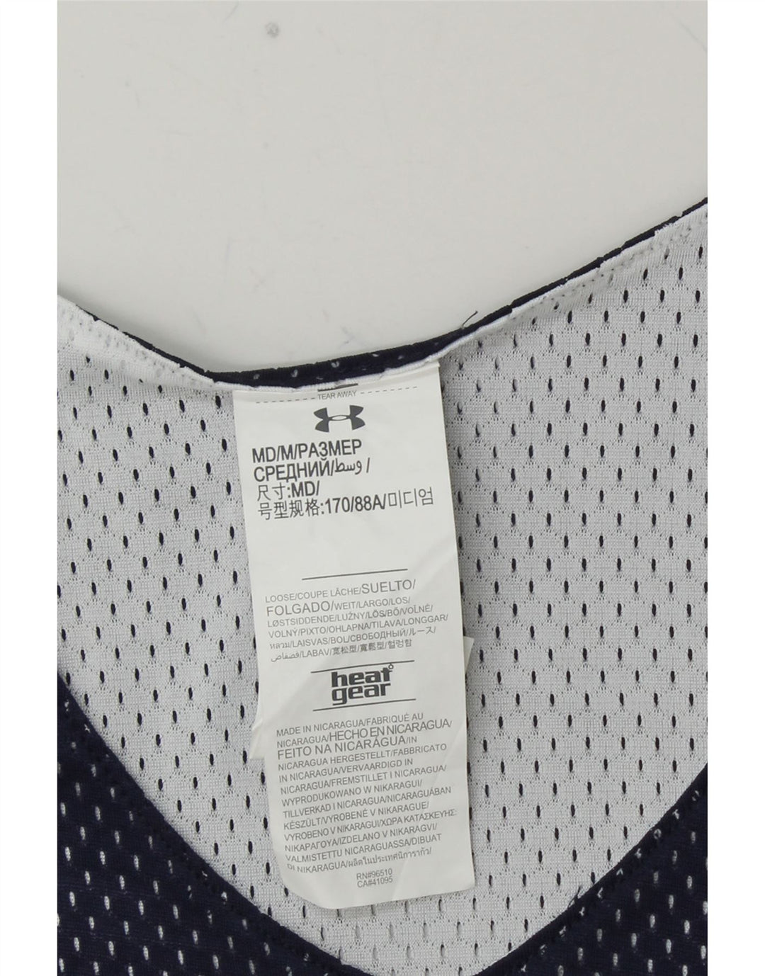 UNDER ARMOUR Mens NBA Graphic Vest Top Medium Navy Blue Polyester