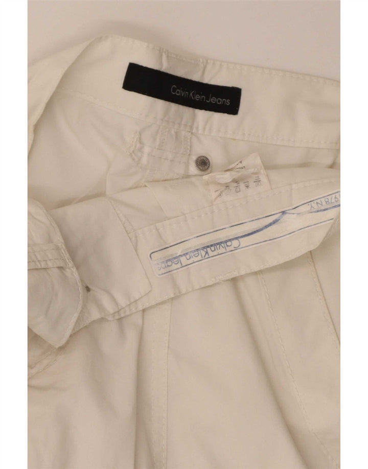 Calvin Klein Mens Chino Shorts W32 Medium White