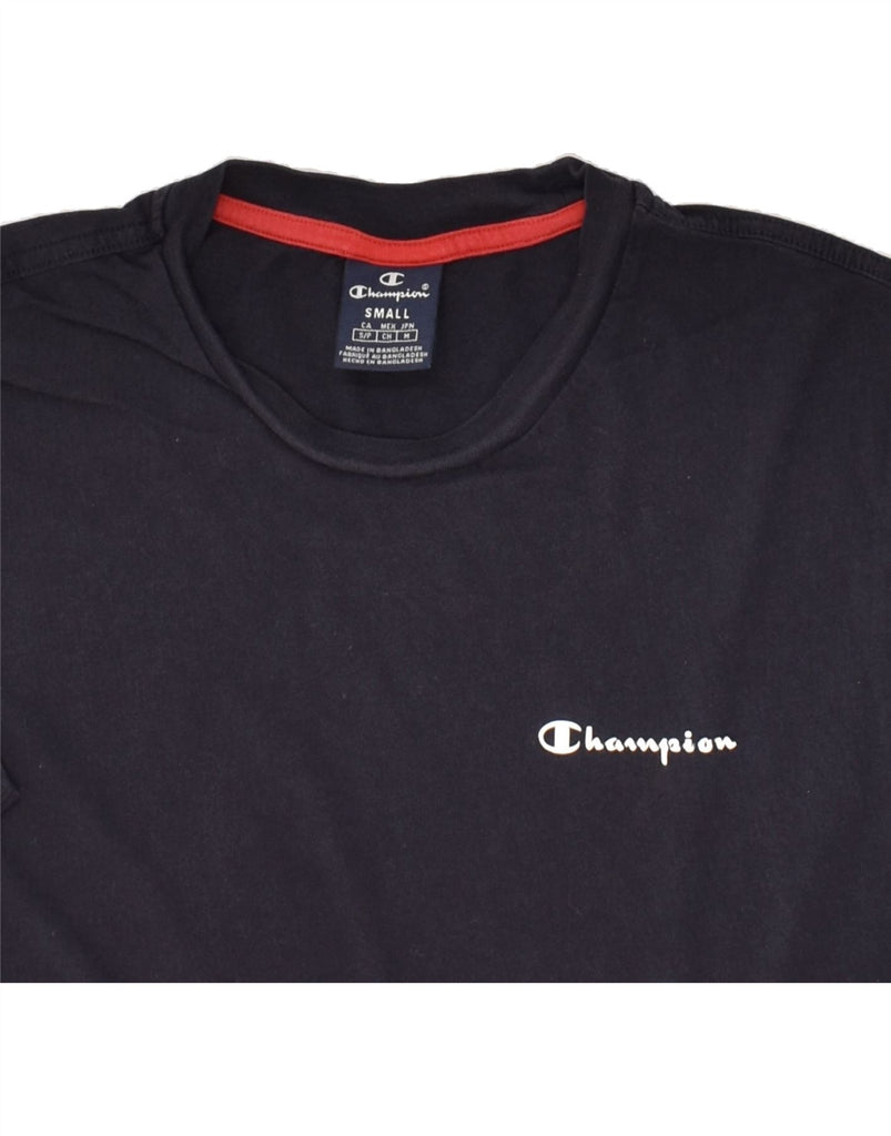 CHAMPION Mens T-Shirt Top Small Navy Blue Cotton Vintage Champion and Second-Hand Champion from Messina Hembry 