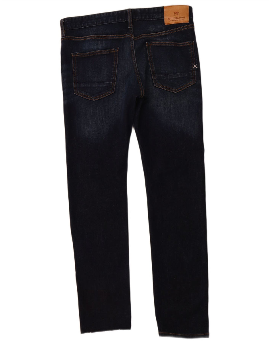 SCOTCH & SODA Mens Ralston Slim Jeans W31 L32 Navy Blue Cotton