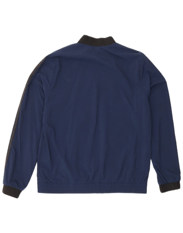 Adidas Womens Tracksuit Top Jacket UK 16/18 Large Navy Blue Sports