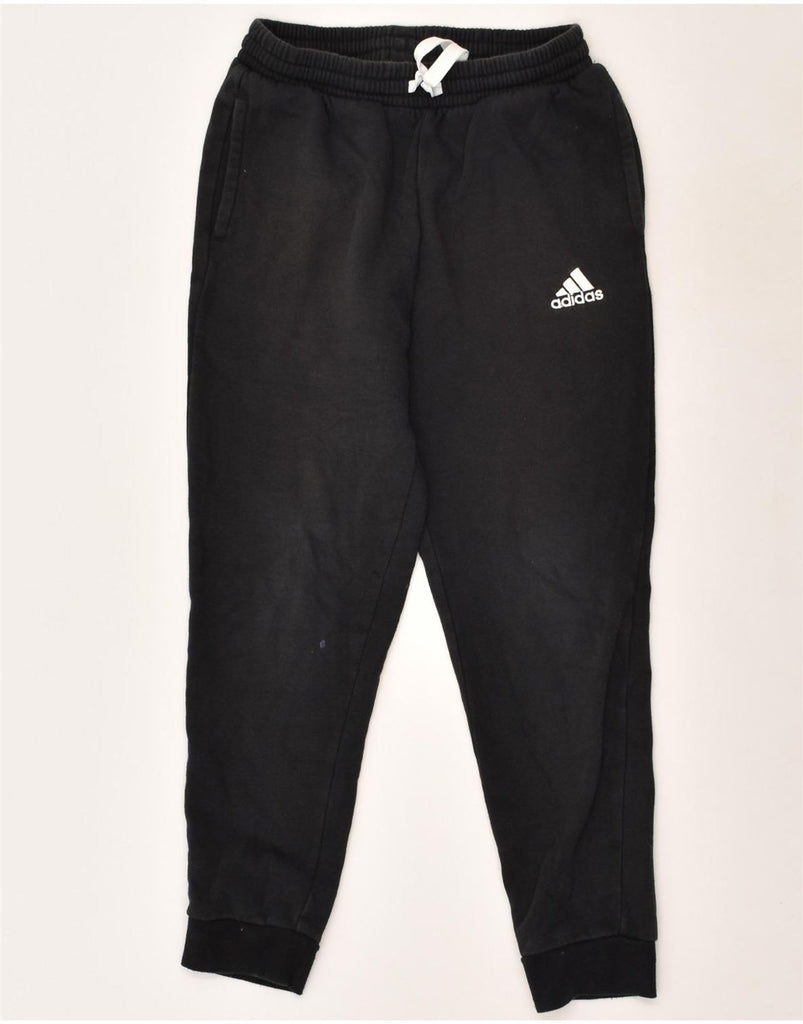 ADIDAS Boys Tracksuit Trousers Joggers 9-10 Years Black Cotton | Vintage Adidas | Thrift | Second-Hand Adidas | Used Clothing | Messina Hembry 