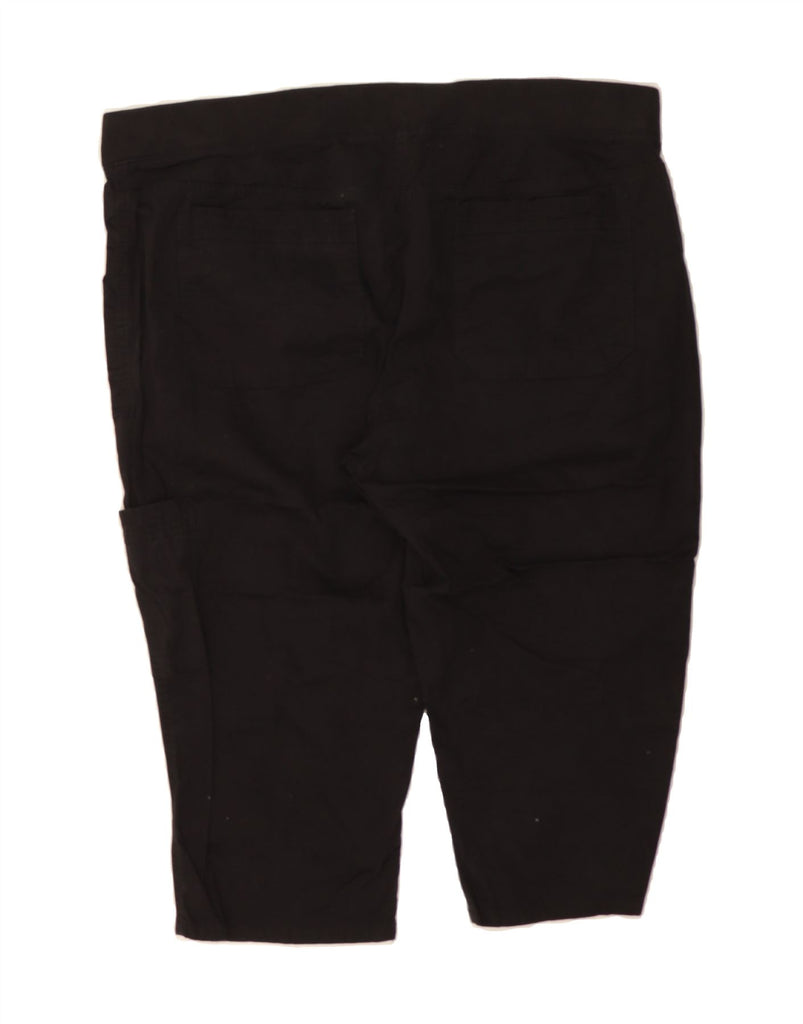 LEE Womens Riders Mid Rise Cargo Capri Trousers US 22 3XL W44 L20 Black Vintage Lee and Second-Hand Lee from Messina Hembry 