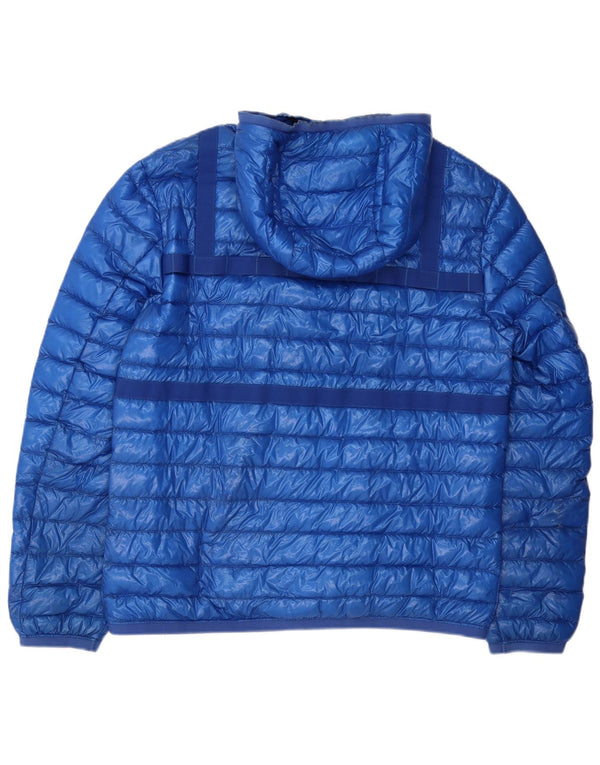 Colmar Mens Hooded Padded Jacket IT 54 Large Blue Polyester