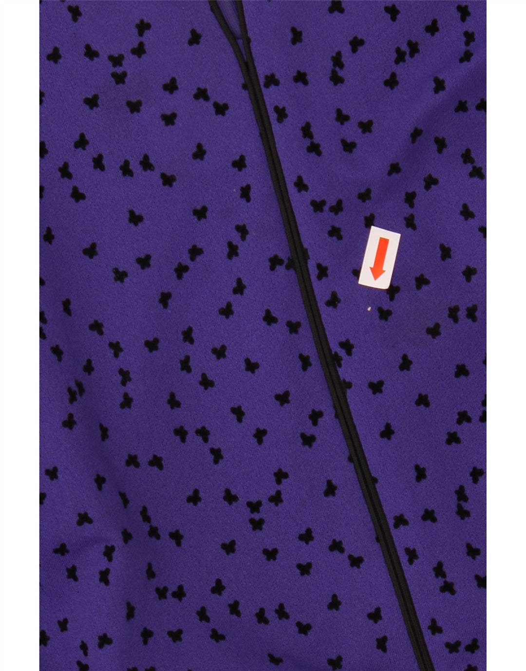 FRANKENWALDER Womens Long Sleeve A-Line Dress EU 46 XL Purple Spotted