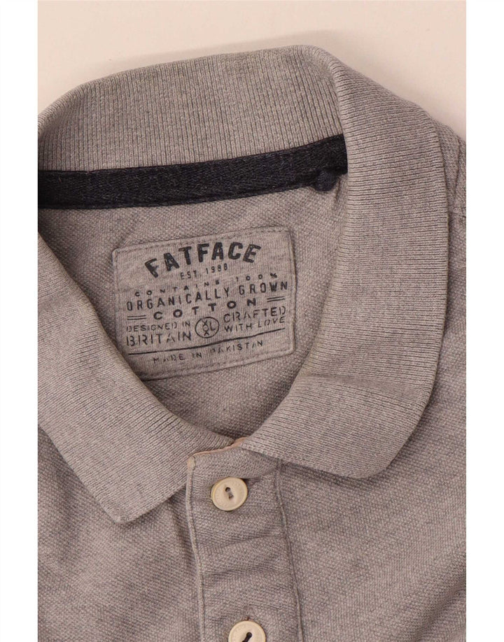 Fat Face Mens Polo Shirt 2XL Grey Cotton