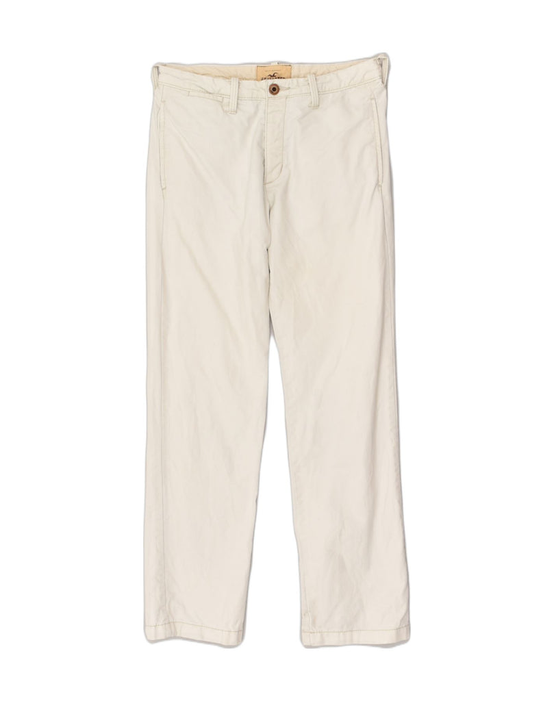 HOLLISTER Womens Straight Chino Trousers W30 L32  Beige Cotton | Vintage Hollister | Thrift | Second-Hand Hollister | Used Clothing | Messina Hembry 