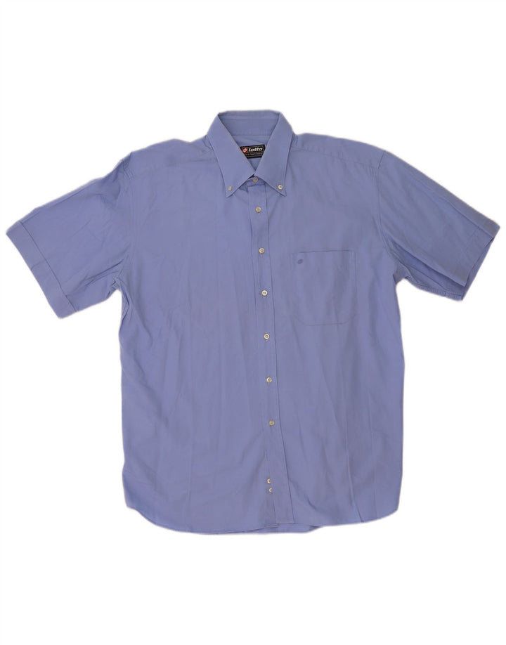 Lotto Mens Short Sleeve Shirt Large Blue