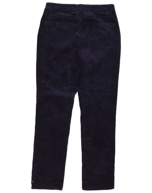Crew Clothing Womens Slim Casual Trousers UK 12 Medium W30 L30 Navy Blue