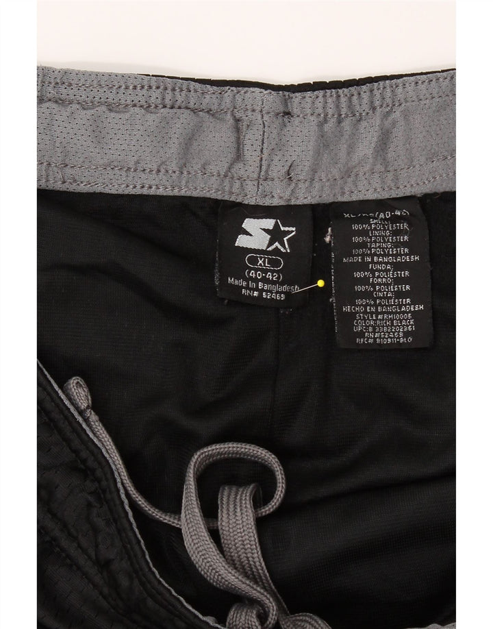 STARTER Mens Sport Shorts XL  Black Polyester Vintage Starter and Second-Hand Starter from Messina Hembry 