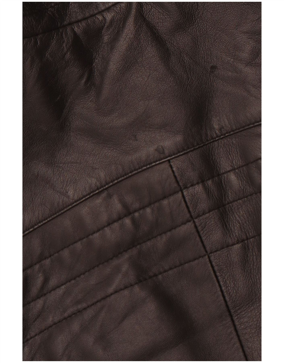 VINTAGE Mens Leather Racer Jacket IT 54 2XL Black Leather