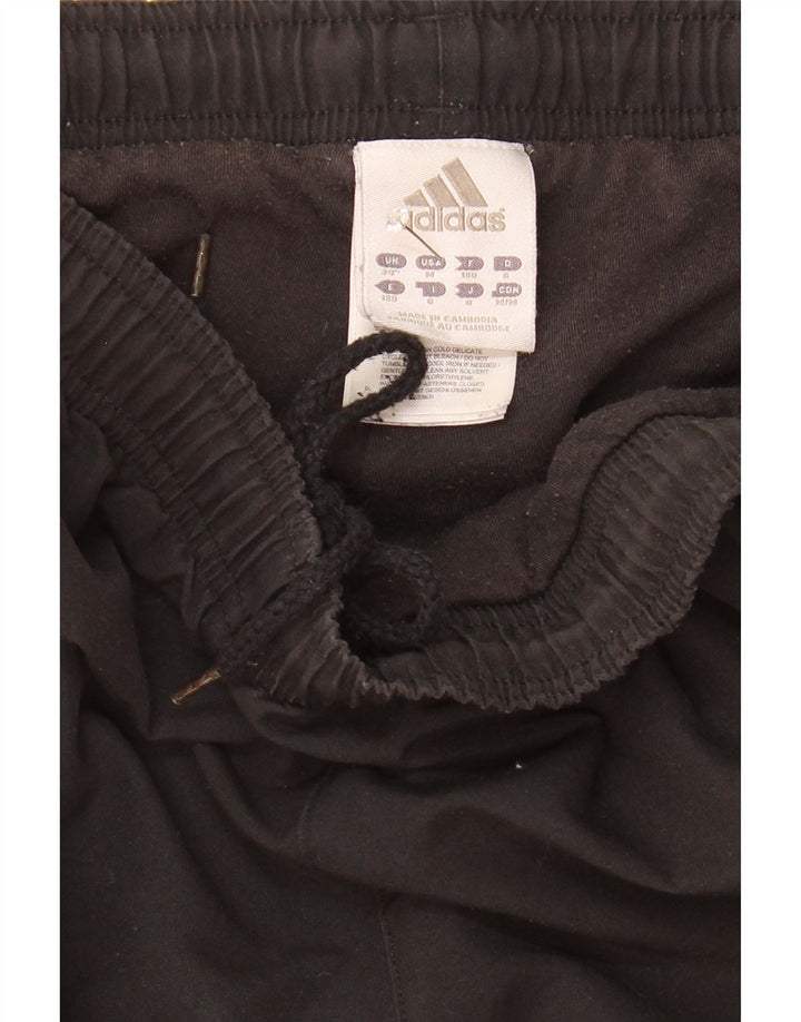 Adidas Mens Tracksuit Trousers Joggers Large Black Polyester