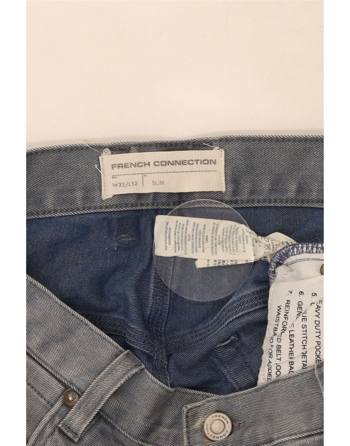 French Connection Mens Slim Jeans  W32 L32 Blue Cotton