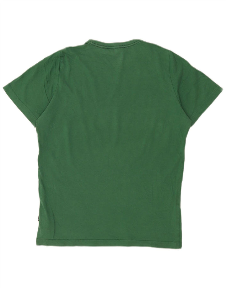 Puma Mens Graphic T-Shirt Top Small Green Cotton