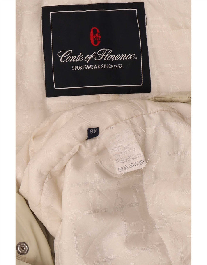 Conte of Florence Womens Padded Jacket IT 46 Large Beige