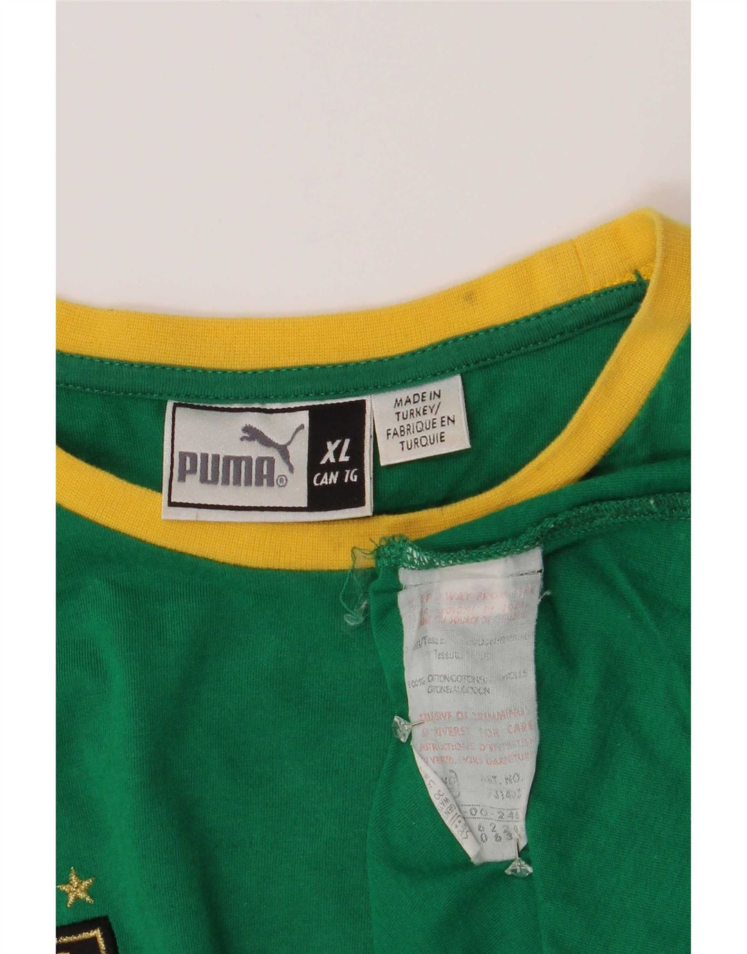 Puma Mens Graphic Vest Top XL Green Cotton