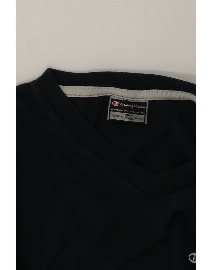Champion Mens T-Shirt Top XL Black