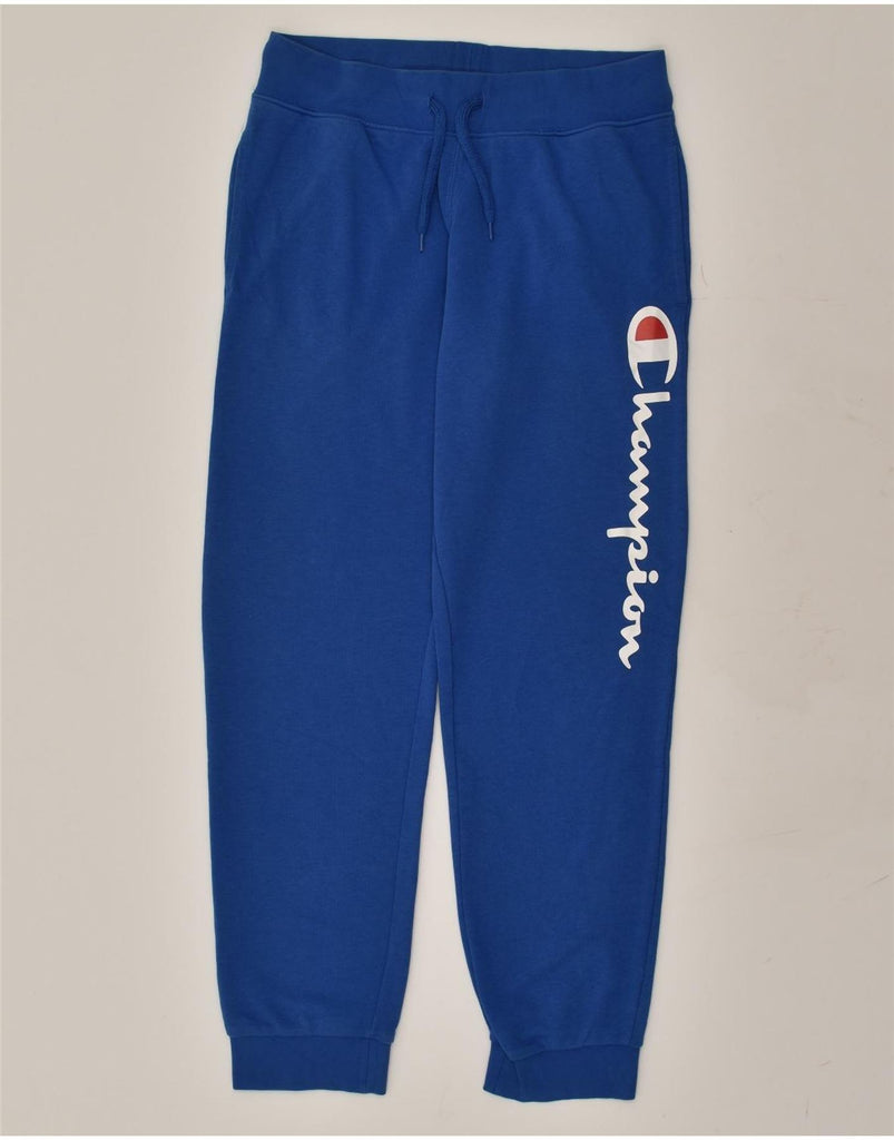 CHAMPION Mens Authentic Graphic Tracksuit Trousers Joggers Medium Blue | Vintage Champion | Thrift | Second-Hand Champion | Used Clothing | Messina Hembry 