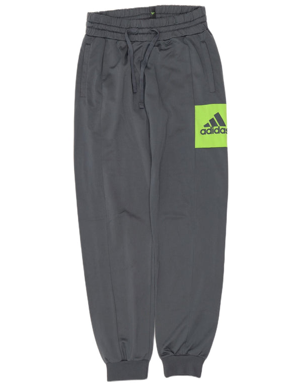Adidas Mens Tracksuit Trousers Joggers UK 36/38 Small Grey Colourblock