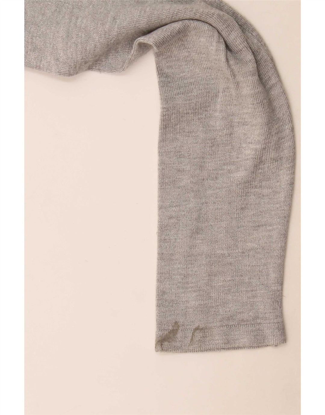 Guess Womens Graphic Top Long Sleeve UK 10 Small Grey Viscose
