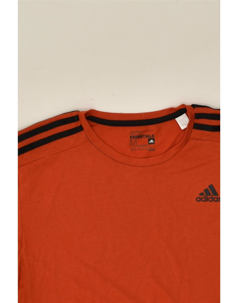 ADIDAS Mens Climalite T-Shirt Top Medium Red Polyester Vintage Adidas and Second-Hand Adidas from Messina Hembry 