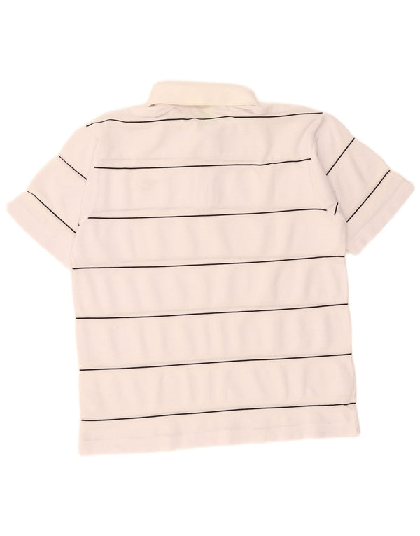 Diadora Mens Polo Shirt Small White Striped