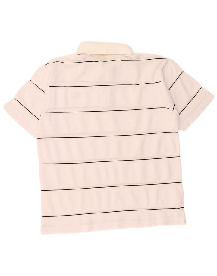 Diadora Mens Polo Shirt Small White Striped