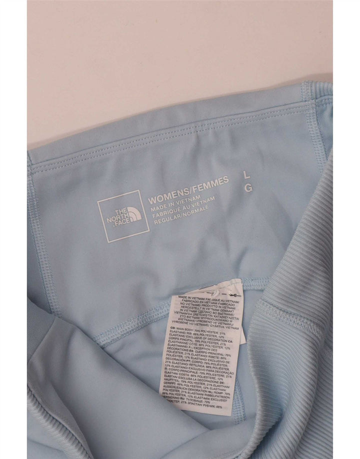 The North Face Womens Sport Shorts UK 14 Large Blue Polyester