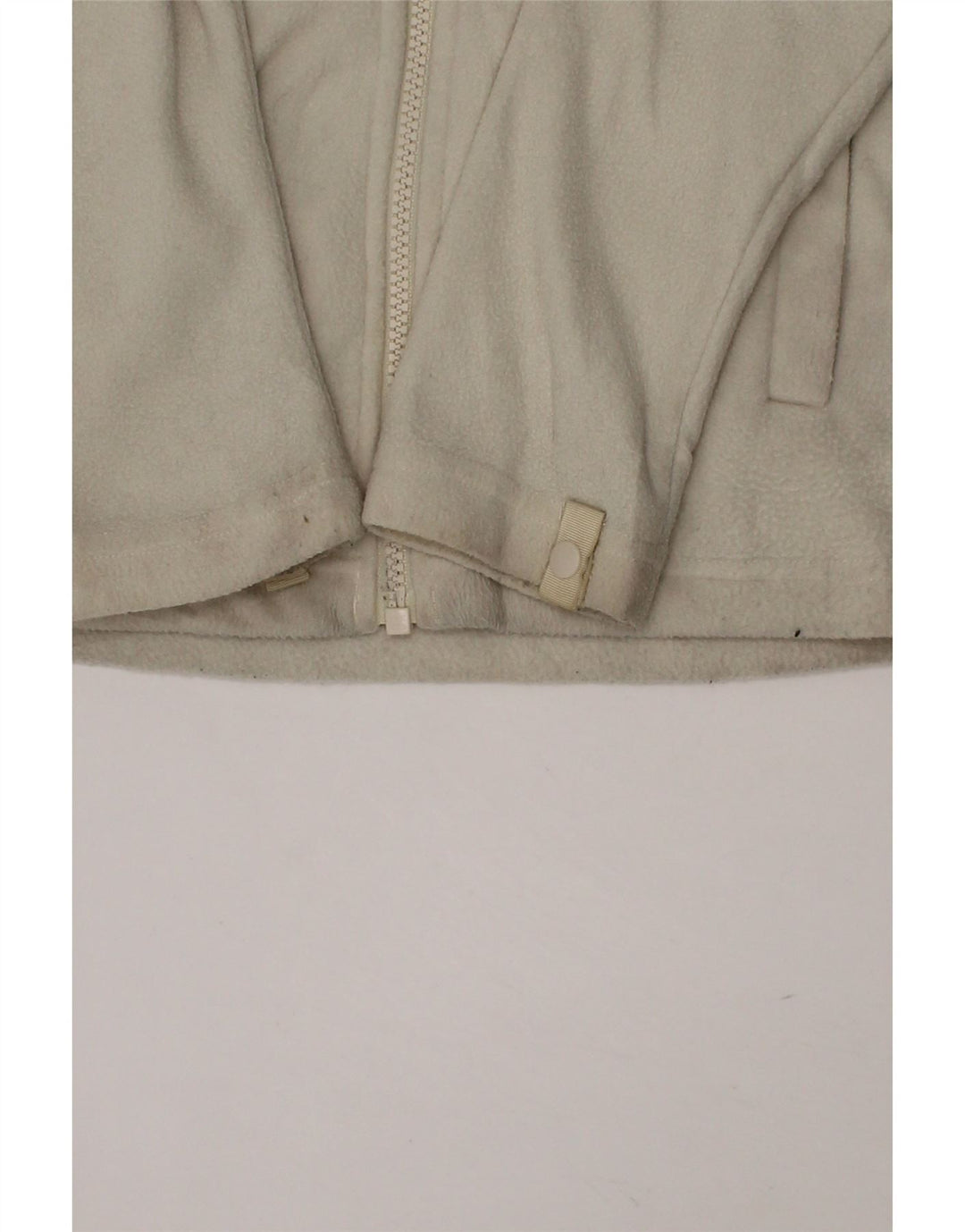 THE NORTH FACE Girls Fleece Jacket 7-8 Years Small  Off White Polyester Vintage The North Face and Second-Hand The North Face from Messina Hembry 