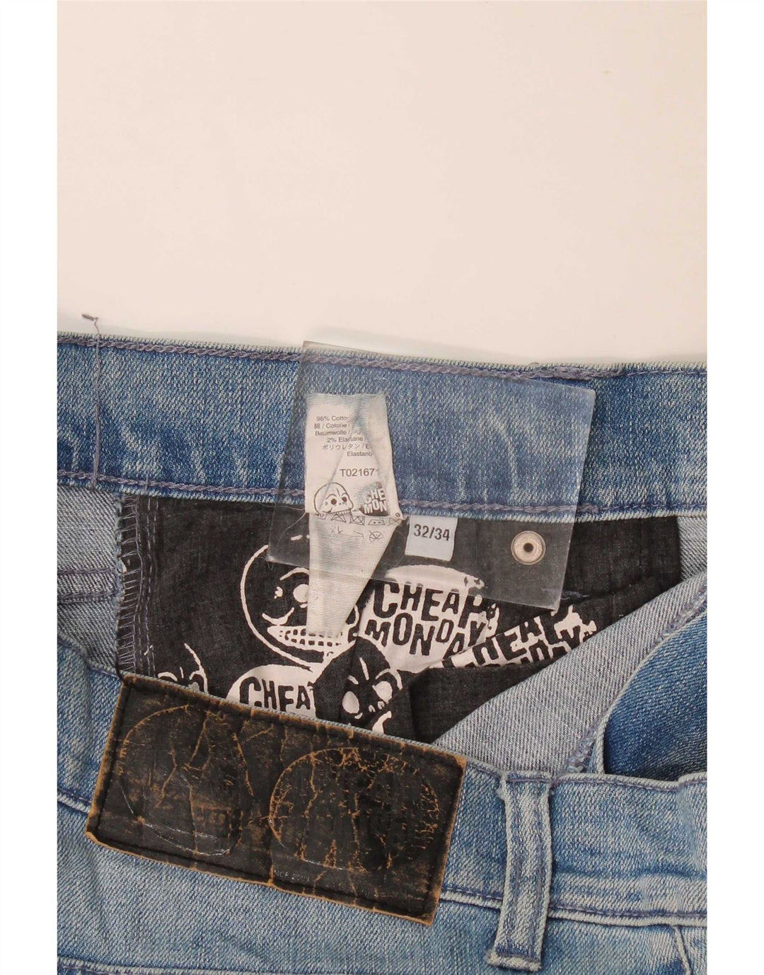 Cheap Monday Womens Straight Jeans W32 L31 Blue Cotton