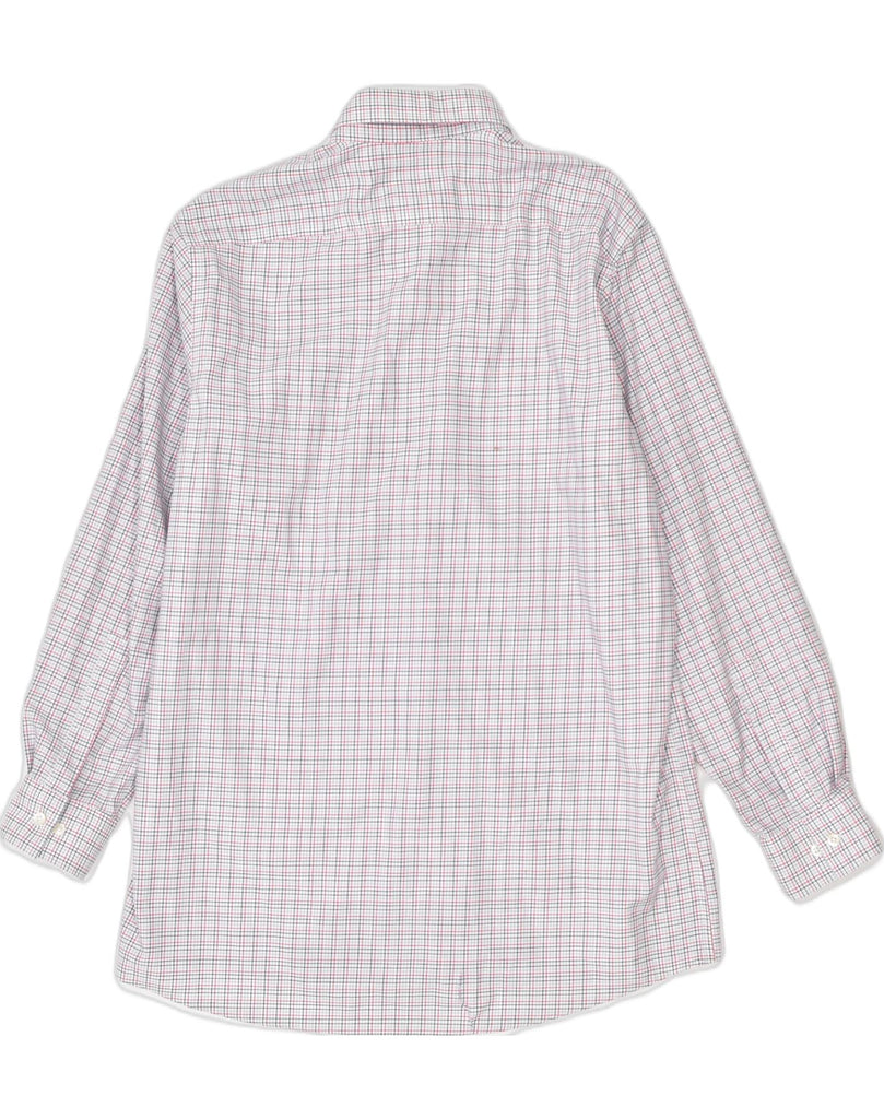 MICHAEL KORS Mens Shirt Size 16 Large White Check Cotton | Vintage | Thrift | Second-Hand | Used Clothing | Messina Hembry 