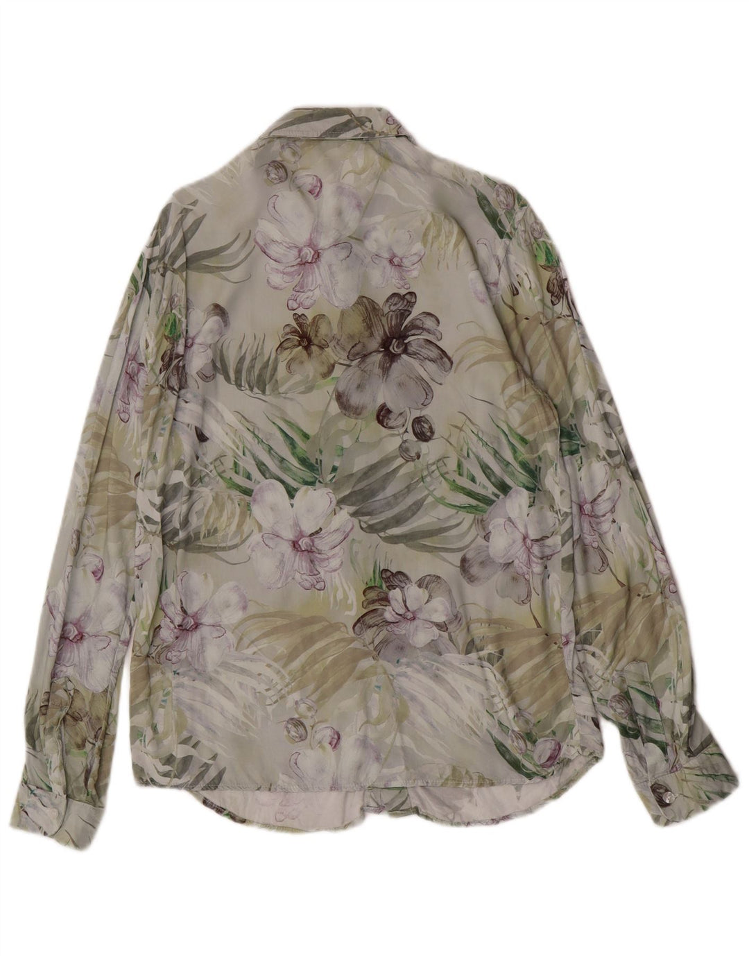 Vintage Mens Shirt Small Multicoloured Floral Viscose