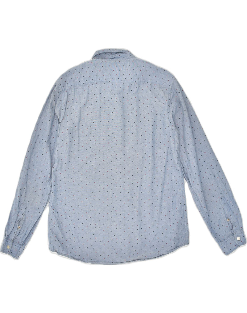 JACK & JONES Mens Shirt Large Blue Spotted Cotton | Vintage Jack & Jones | Thrift | Second-Hand Jack & Jones | Used Clothing | Messina Hembry 