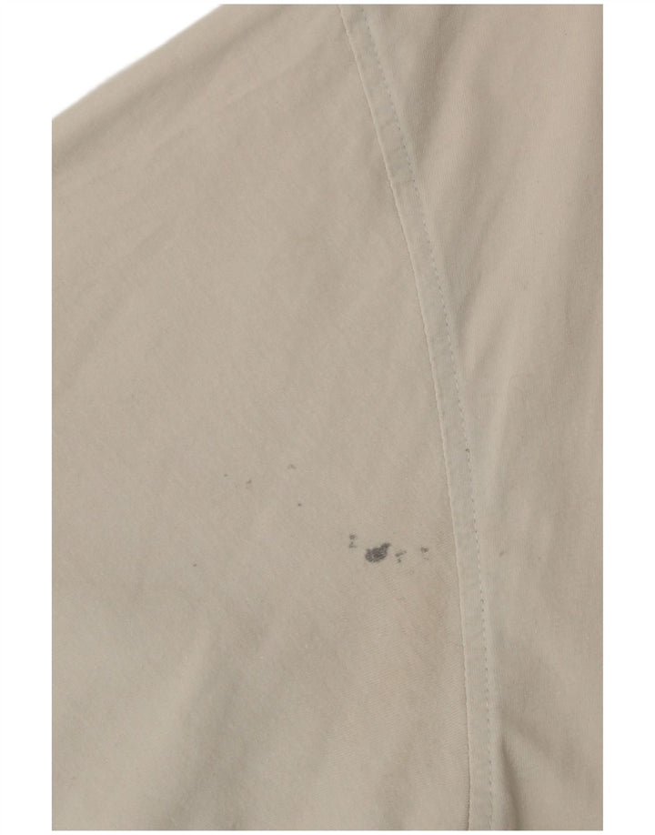 Fila Mens T-Shirt Top XL Beige Cotton