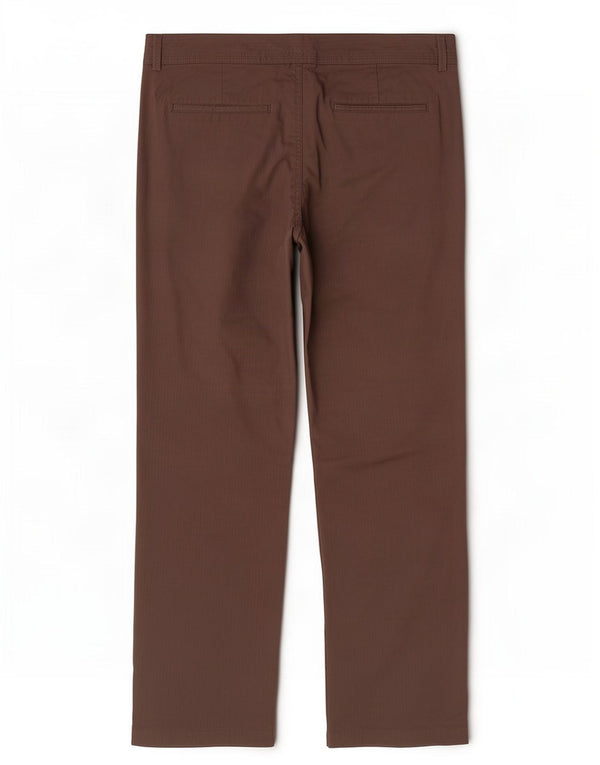 Laura Ashley Womens Straight Chino Trousers UK 14 Large W34 L34 Brown
