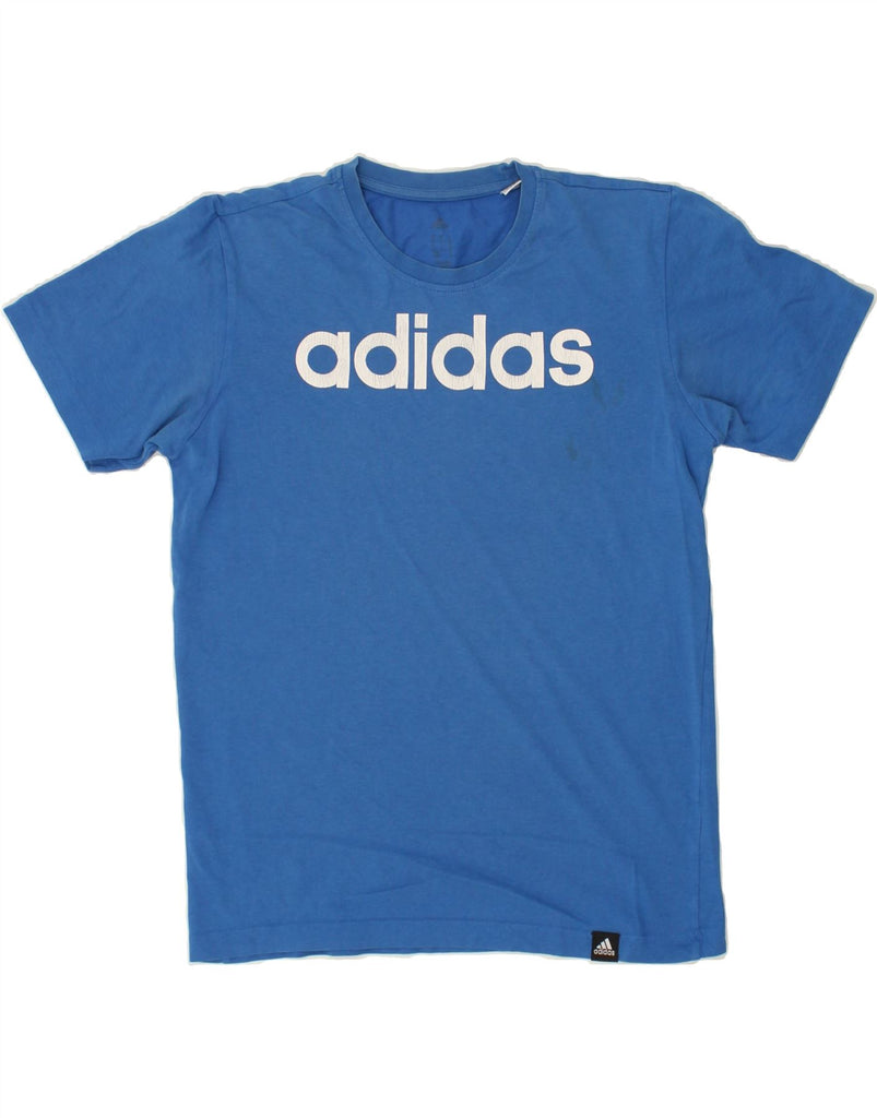 ADIDAS Mens Graphic T-Shirt Top Medium Blue | Vintage Adidas | Thrift | Second-Hand Adidas | Used Clothing | Messina Hembry 