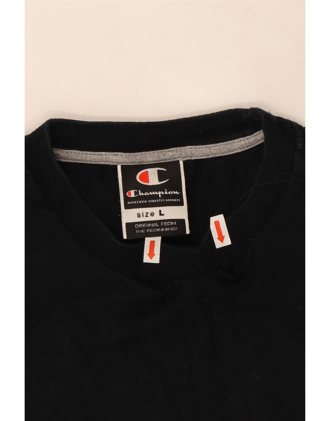Champion Mens Vest Top Large Black Cotton