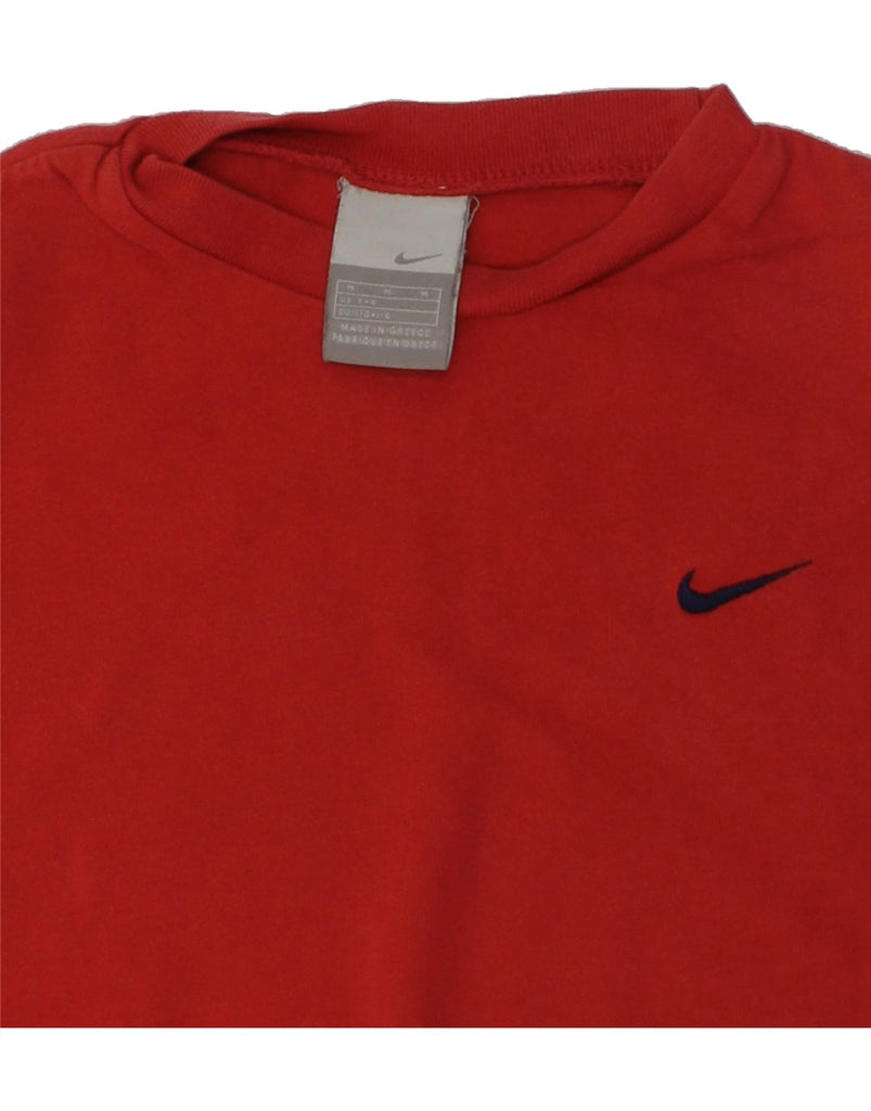 NIKE Girls T-Shirt Top 5-6 Years Medium Red Cotton | Vintage Nike | Thrift | Second-Hand Nike | Used Clothing | Messina Hembry 