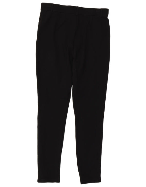 Zara Womens High Waist Skinny Casual Trousers Large W30 L27 Black Viscose