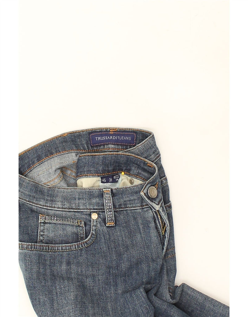 TRUSSARDI Womens Straight Jeans W29 L29 Blue | Vintage Trussardi | Thrift | Second-Hand Trussardi | Used Clothing | Messina Hembry 