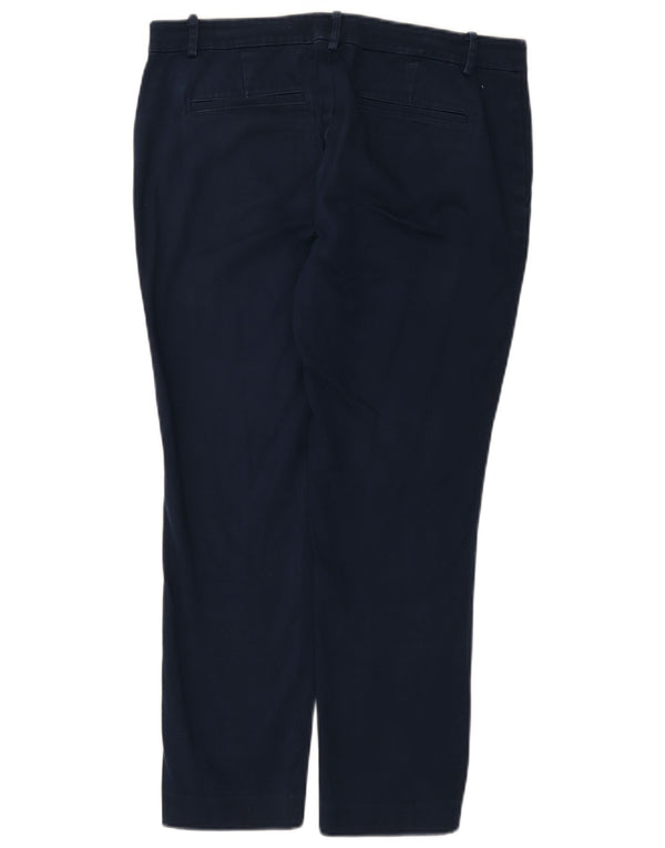 Ralph Lauren Womens Slim Cropped Trousers US 8 Medium W32 L25 Navy Blue