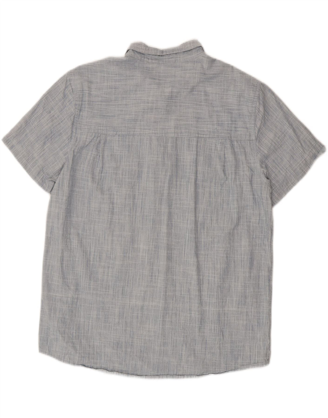 Mountain Warehouse Mens Short Sleeve Shirt XL Blue Cotton