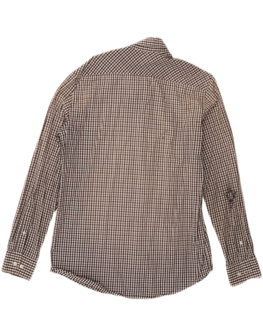 Carrera Mens Regular Fit Shirt Large Black Check Cotton