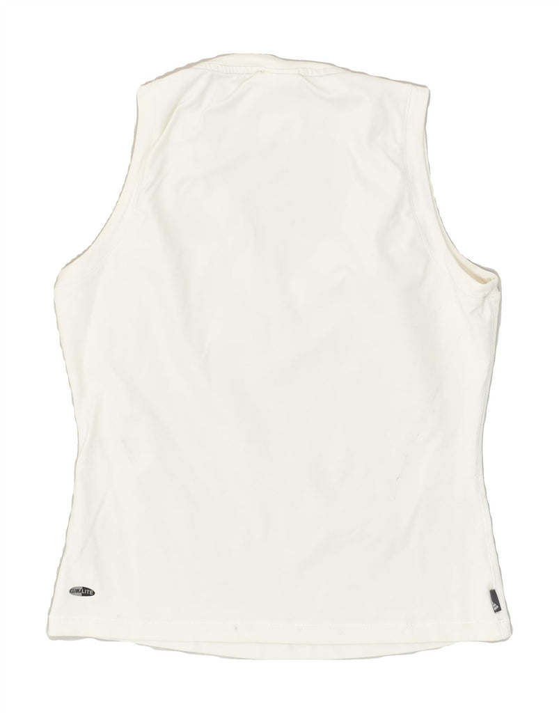 ADIDAS Womens Climalite Vest Top UK 16 Large  White Polyamide | Vintage Adidas | Thrift | Second-Hand Adidas | Used Clothing | Messina Hembry 