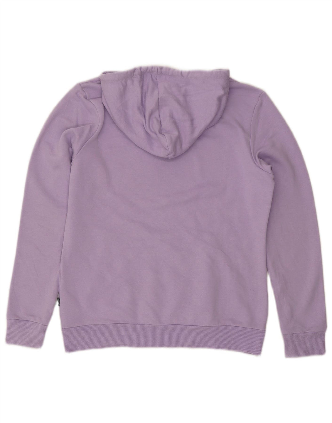 Puma Womens Graphic Hoodie Jumper UK 14 Medium Purple Cotton