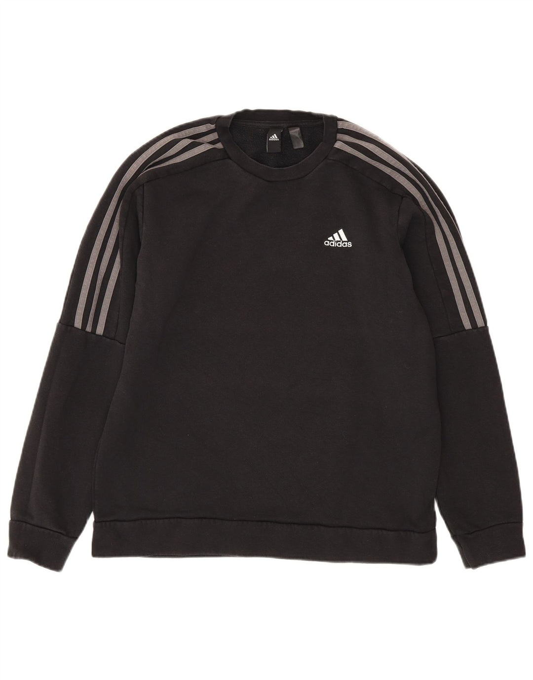 Adidas Mens Sweatshirt Jumper Medium Black Cotton