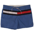 Tommy Hilfiger Mens Swimming Shorts Small Blue Colourblock Nylon