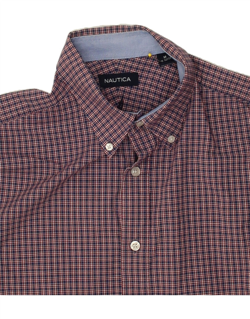 NAUTICA Mens Shirt Size 15 Medium Red Check Cotton | Vintage Nautica | Thrift | Second-Hand Nautica | Used Clothing | Messina Hembry 