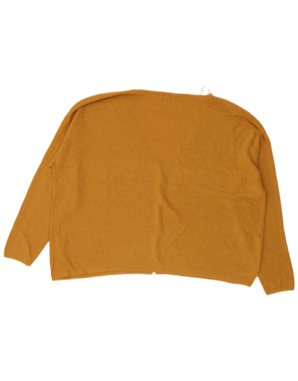 Marks & Spencer Womens Cardigan Sweater UK 18 XL Yellow Acrylic